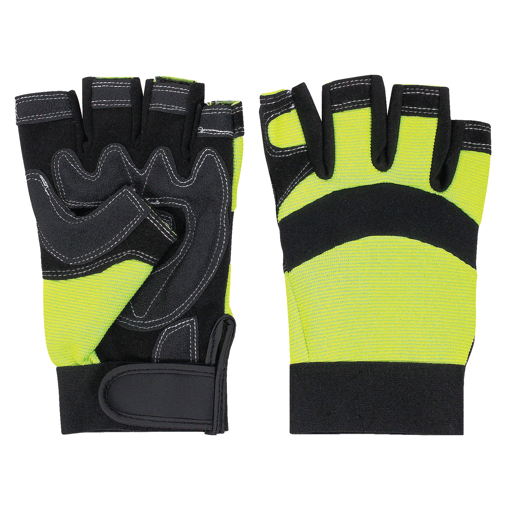 Fingerless work orders gloves